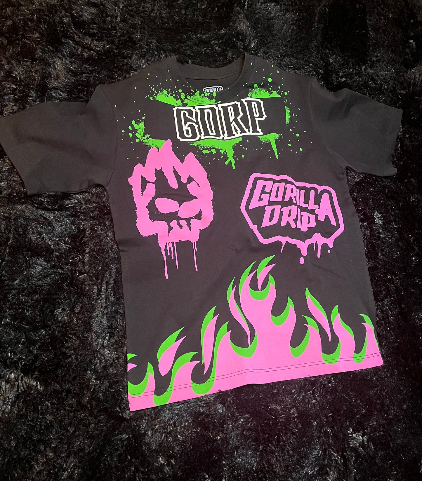 Gorilla Drip Double Flame Oversized T-Shirt – Gorilla Drip LLC