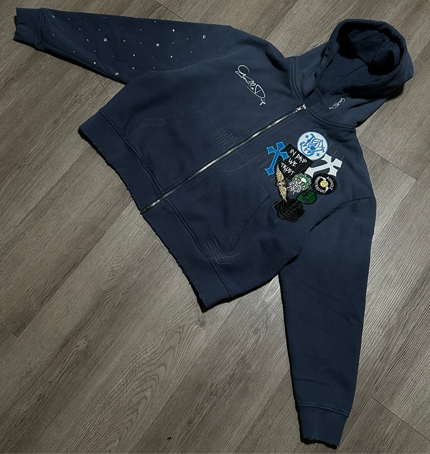 1 of 1 patch work hoodie