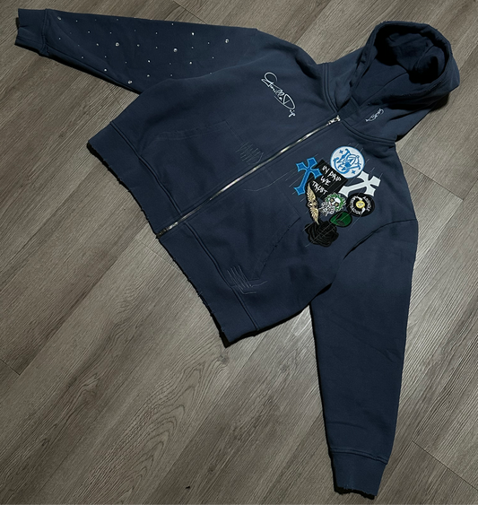 1 of 1 patch work hoodie