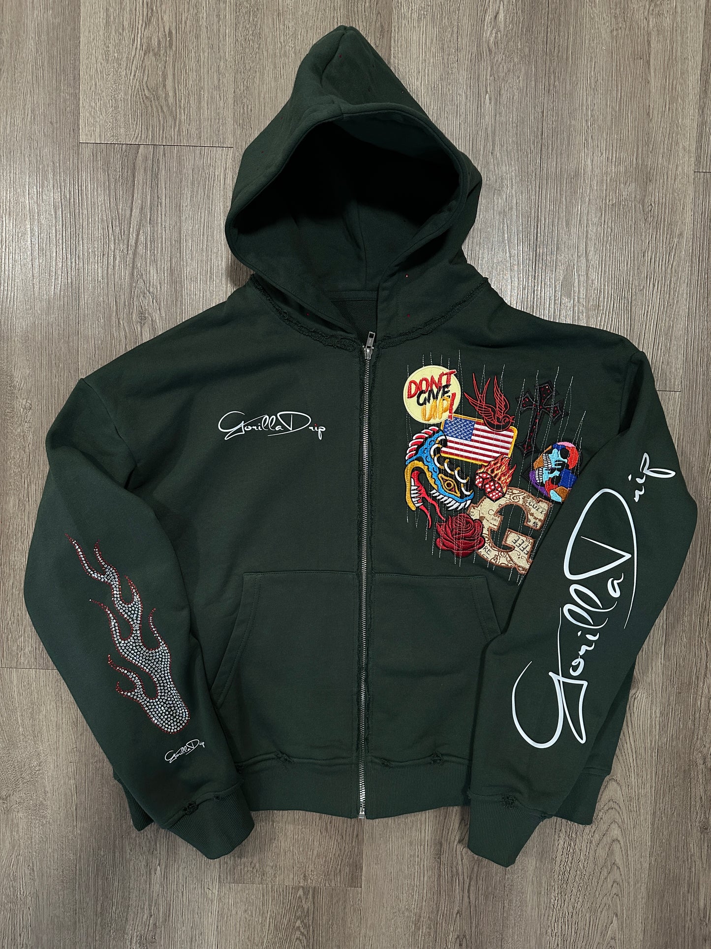 1 of 1 Patchwork hoodie