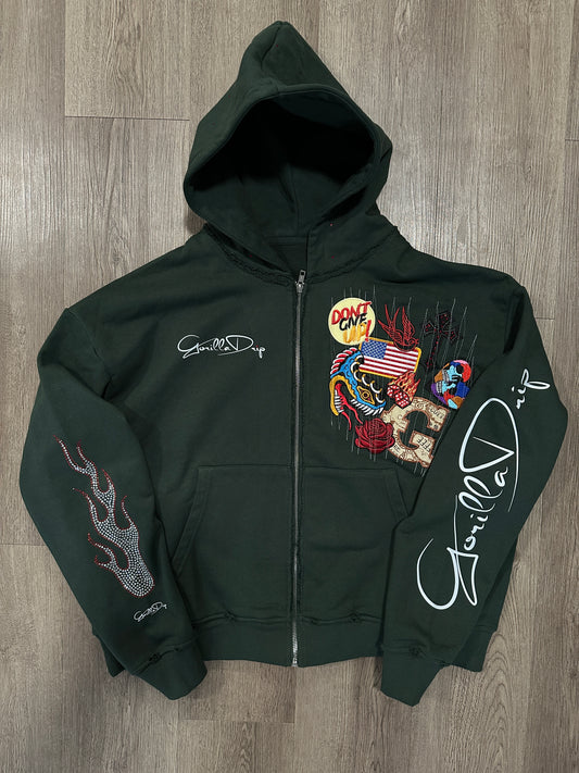 1 of 1 Patchwork hoodie